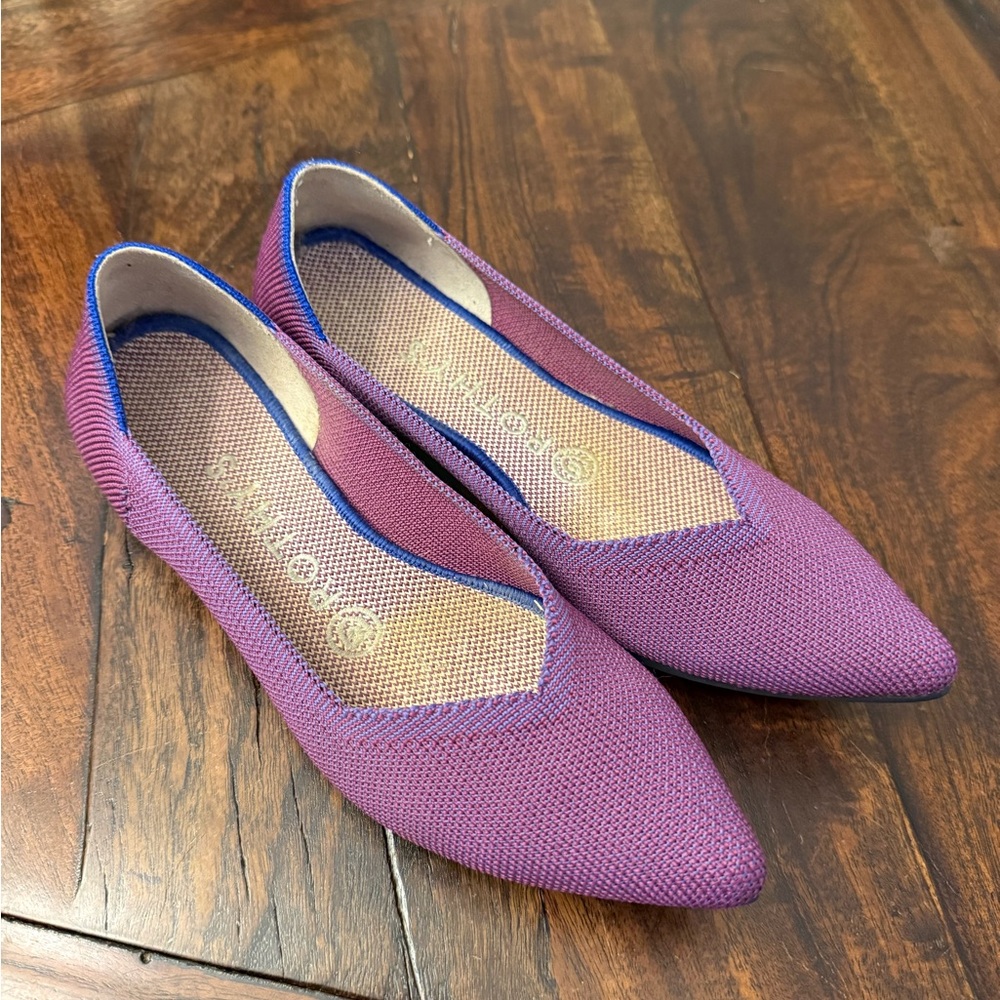 Rothy’s The Point Flat Fully Machine Washable Size 6.5 MSRP $155